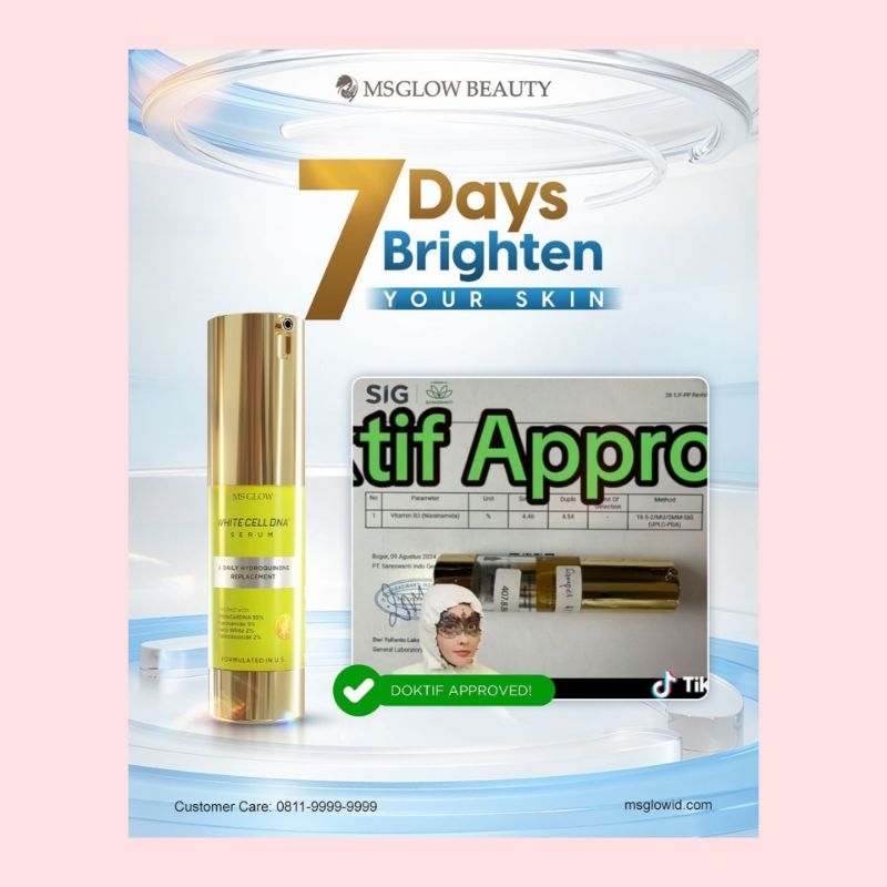 White Cell DNA Night Cream Ms Glow / SERUM White Cell Dna Ms Glow