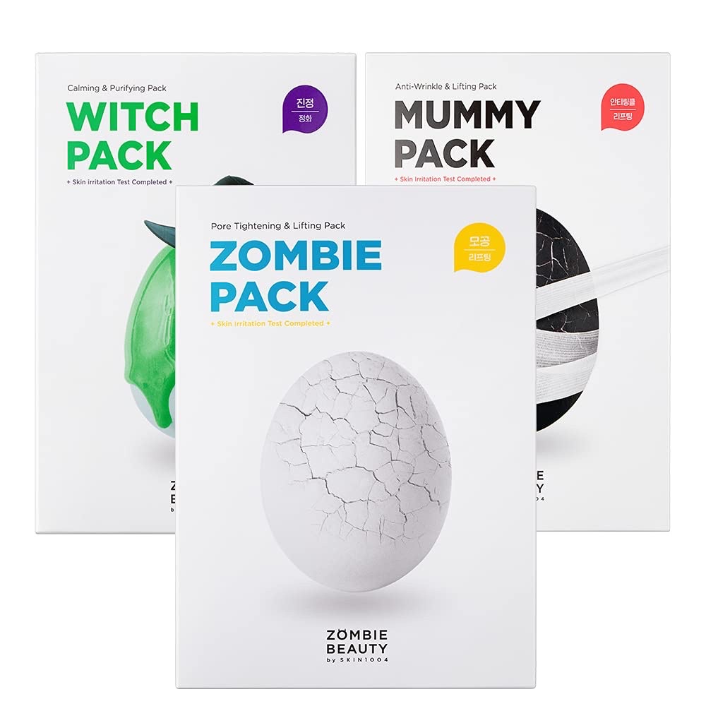 SKIN1004;Beauty Mask Pack Series Zombie Mummy Witch Pumpkin Pack