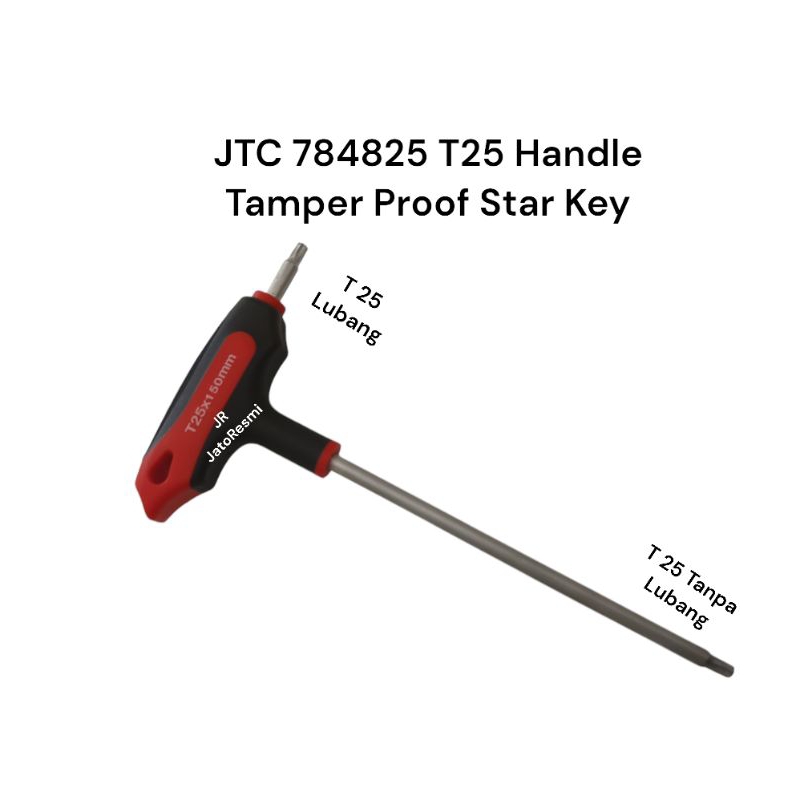 JTC 784825 T 25 Handle Tamper Proof Star Key Allen Key T 25 Model T Kunci Bintang T25 Model T Made I