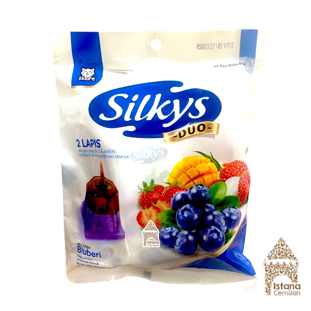 

SIDORE SILKYS DUO JELLY 10 X 26 GR JELI DUA LAPIS DENGAN GULA AREN SILKY SILKI DUOMAKANAN MINUMAN JELI CEMILAN RINGAN