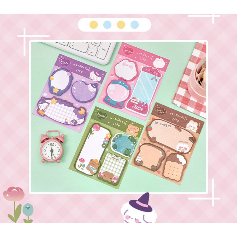 

Sticky Notes Memo Pad Kertas Tempel Cute 3 Motif #t025