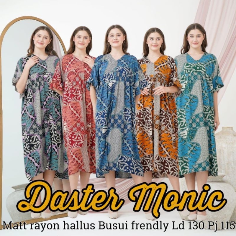 Daster Monic by Jessa//Daster Jessa//Daster Rayon//Daster Batik//Homedress//Dress Batik//Dress Rayon