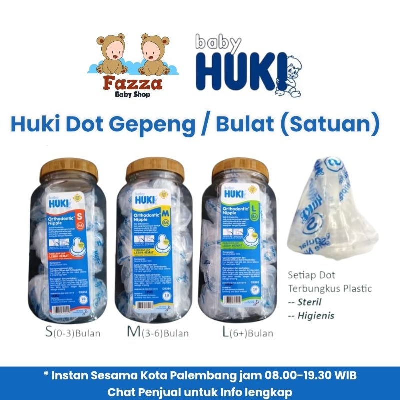 HUKI DOT NIPPLE Orthodontic / Gepeng satuan pentil huki gepeng / dot huki gepeng / Dot Huki bulat re