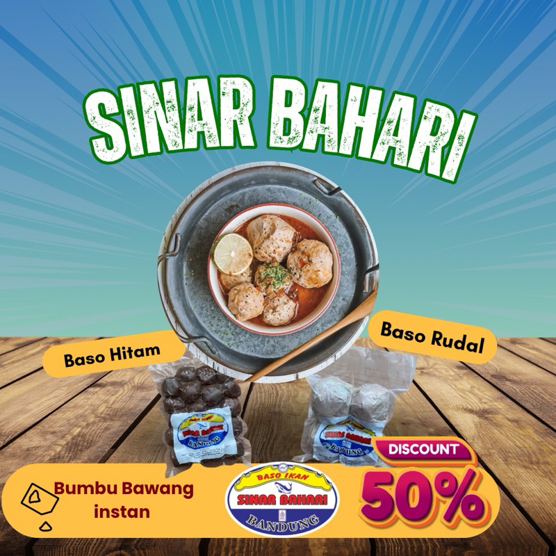 

Bakso ikan sinar Bahari isian Rudal ori4+ hitam 20