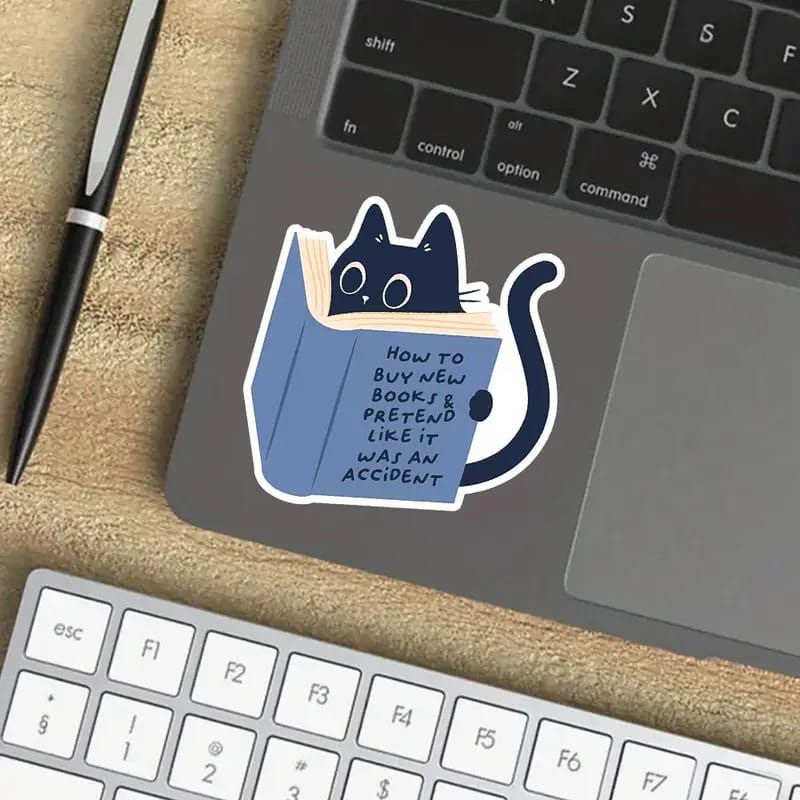 

Stiker Kucing Lucu Stiker Kucing COD Stiker Satuan Stiker Bookish 053