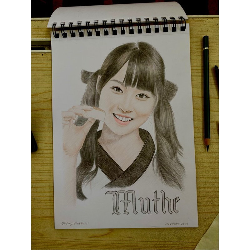 Lukisan A4 (Warna) Muthe JKT48
