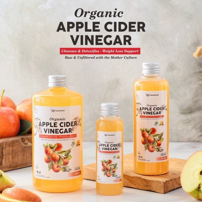 

Apple Cider Vinegar Organic Pure 100% / Cuka Apel Organik BPOM Murni Original Diet Detox