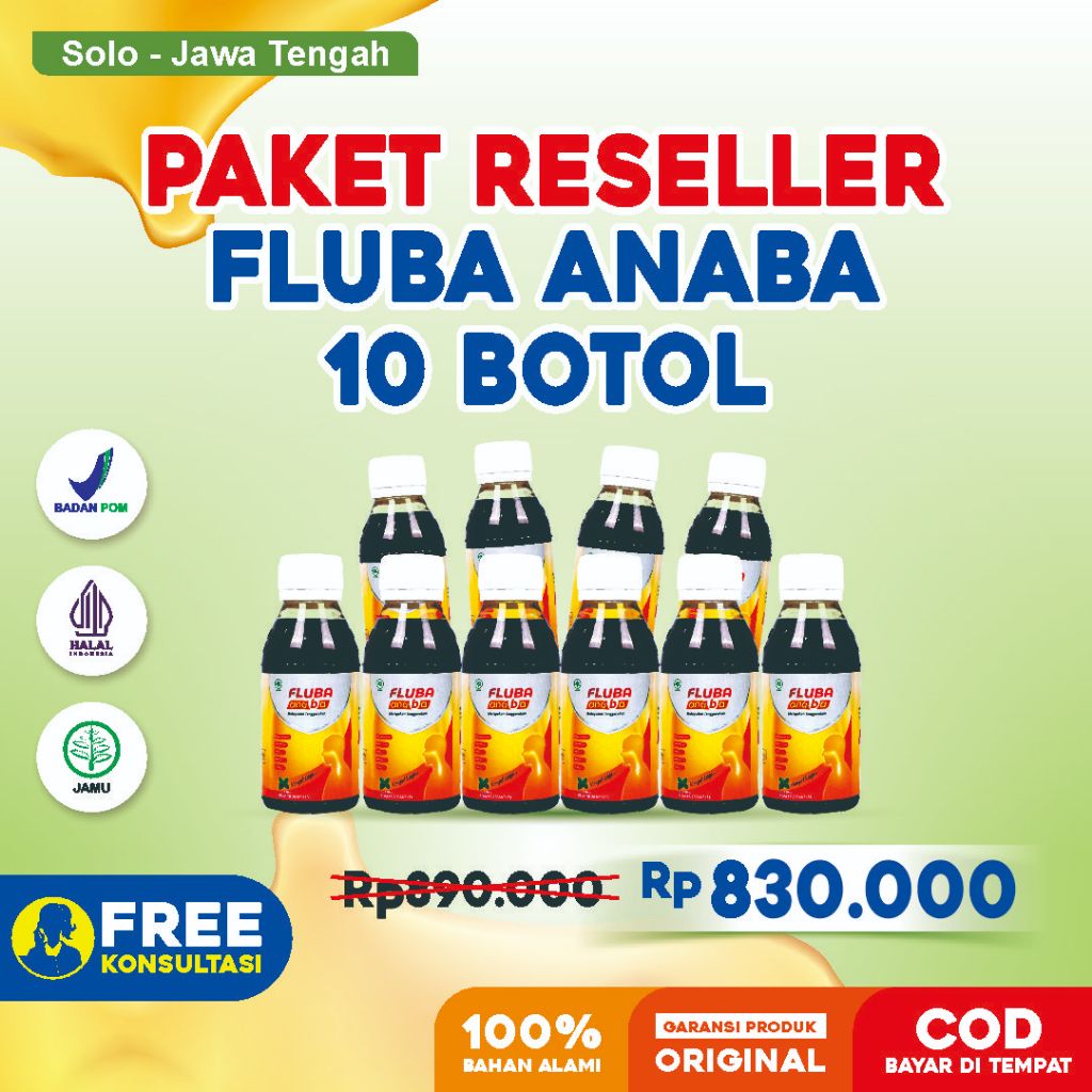 

Fluba Anaba 10 Botol - Solusi Alami Atasi Masalah Flu Batuk dan Radang Tenggorokan Pada Anak