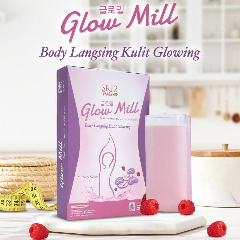 

SR12 Glow Mill Pelangsing Skincare herbal Rasa Mixberry - Pengontrol Nafsu Makan - Diet & Detoks