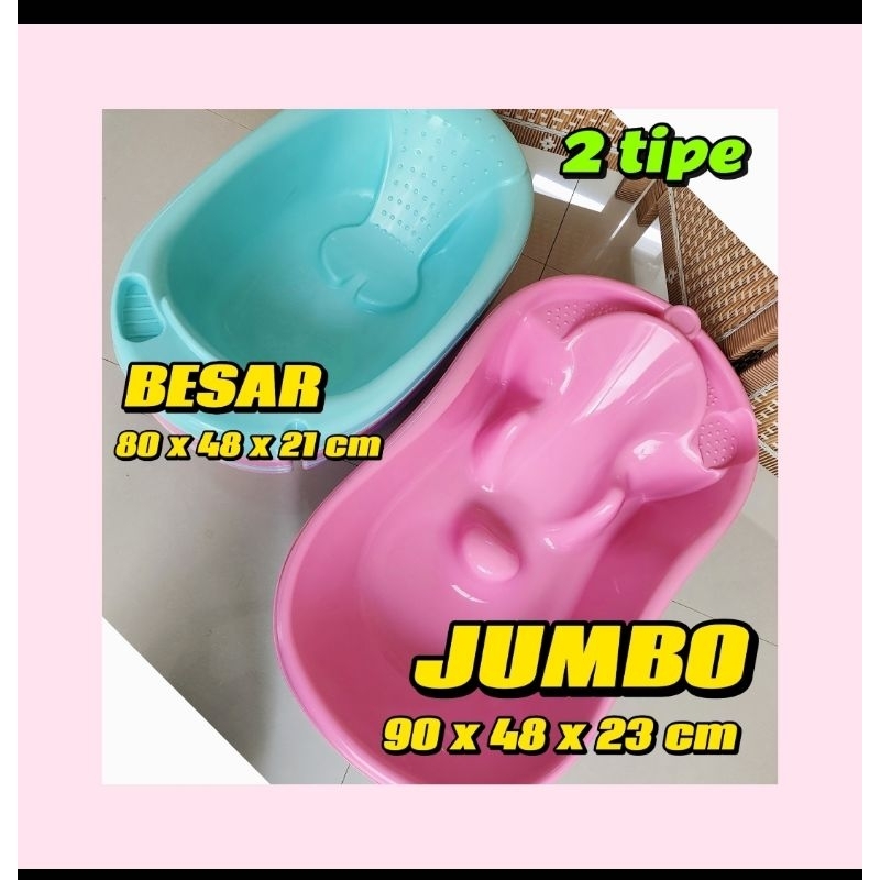 Bak mandi bayi premium ukuran besar jumbo plastik