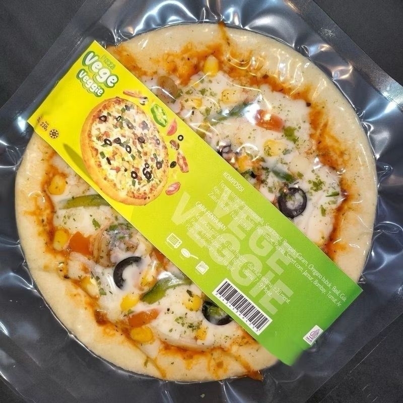 

Pizza Frozen Homemade Vege Veggie Diameter 20