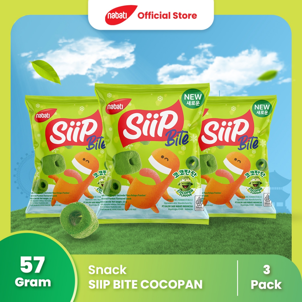 

Siip Bites Cocopan 57g (PAKET ISI 3)