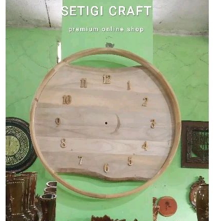 Jam Dinding Unik Klasik Kayu Jati