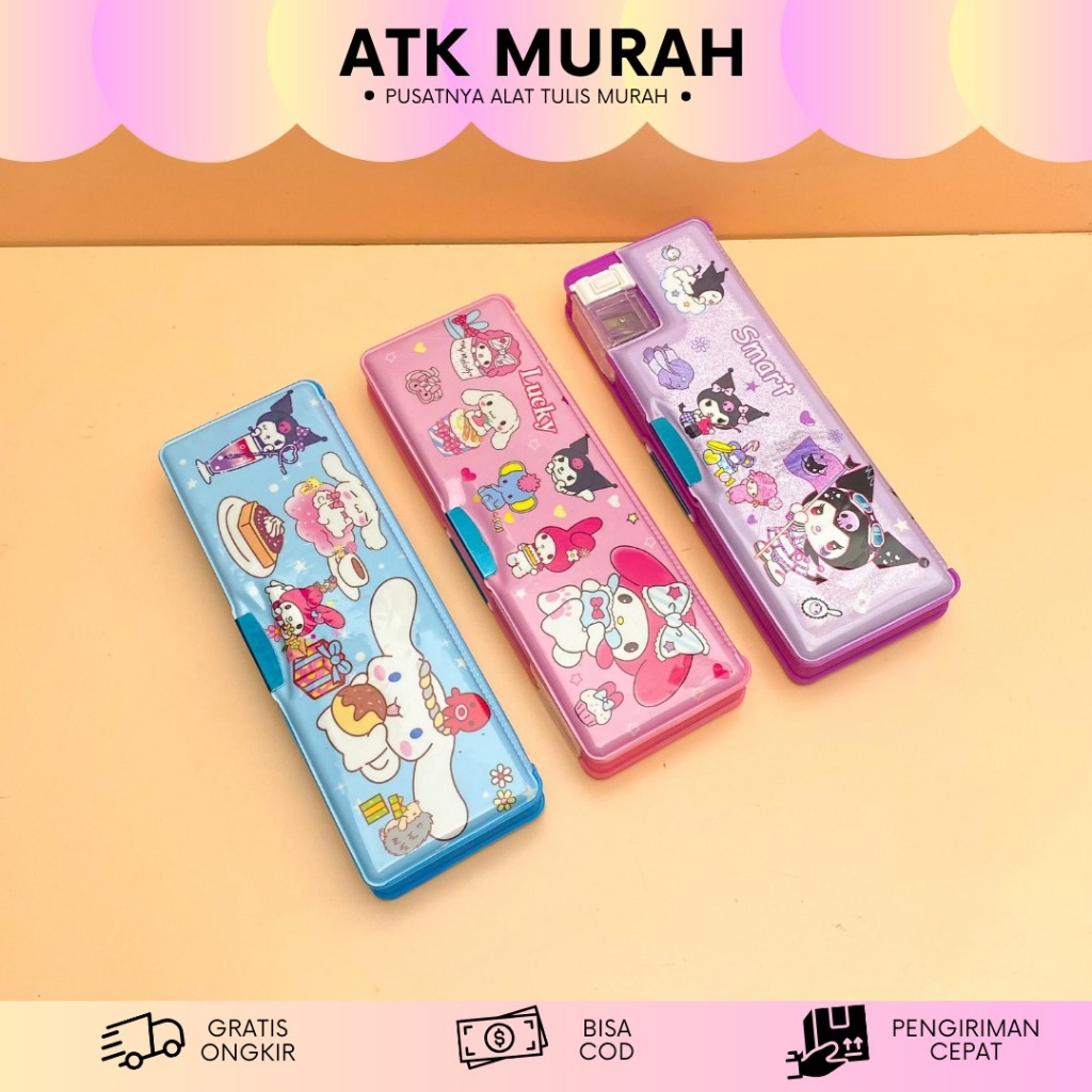 

KOTAK PENSIL MAGNET RAUTAN SANRIO KP-1557 CUTE PENSIL CASE TEMPAT PENSIL TEPAK CINAMOROLL KUROMI MELODY ALAT TULIS KANTOR COD SOUVERNIR