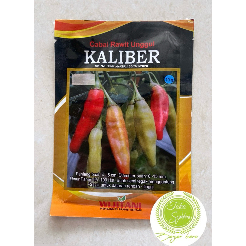 CRM KALIBER Cabe Rawit Merah Kaliber Buah Lebat Kemasan 10gr Original Pabrik Cabe Kaliber wijitani