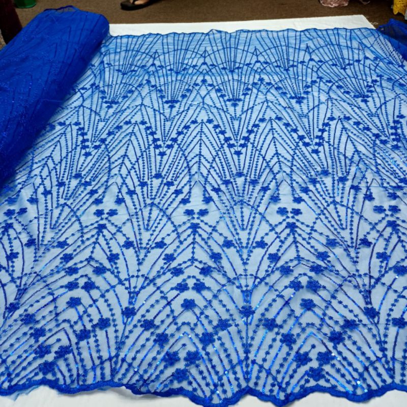 Tile kain spengel gorga /kain Tile bordir Motif elishab bunga kecil-kecil permium