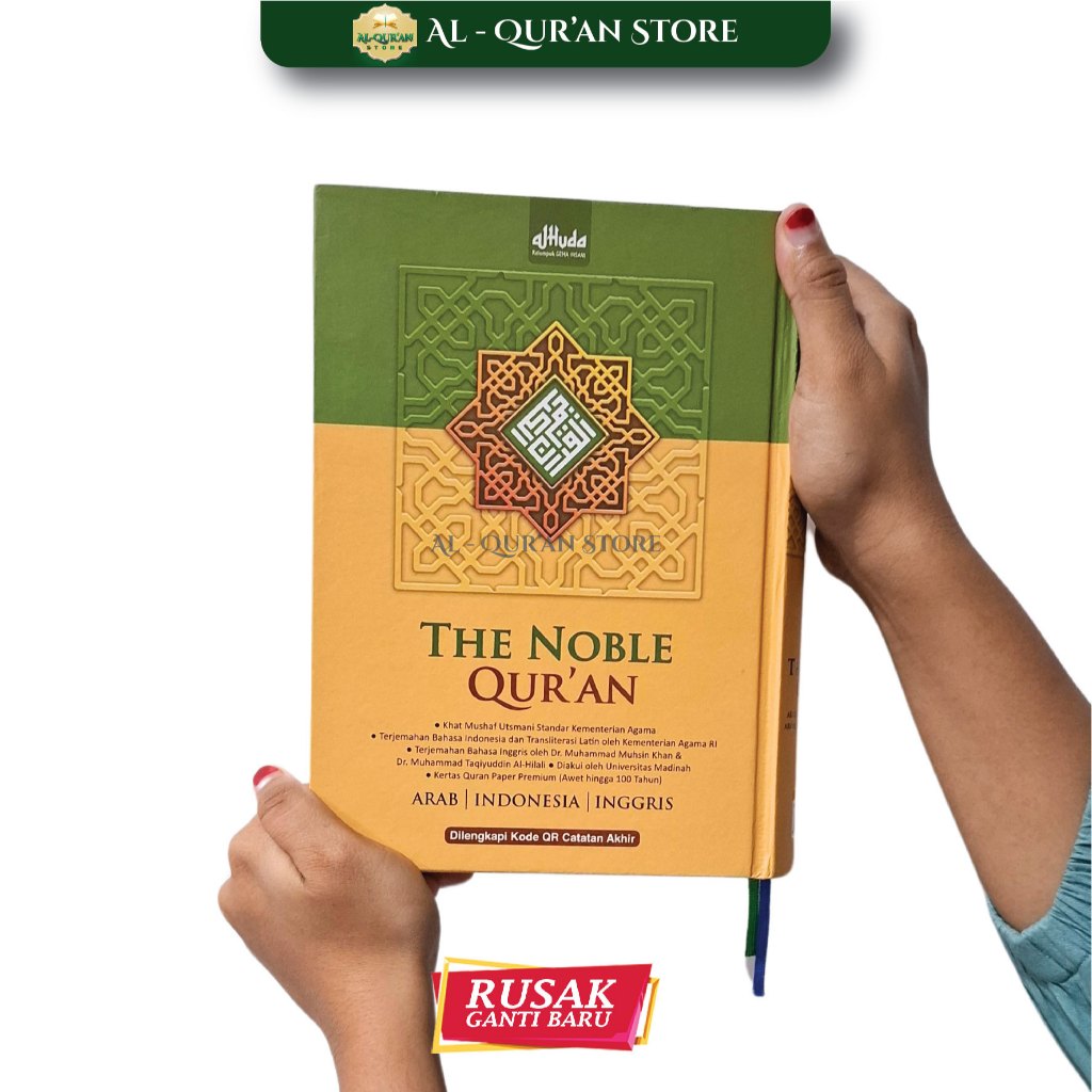 Alquran the Noble Quran Al-Quran 3 Bahasa, Al Quran Terjemah Transliterasi Lengkap 30 Juz