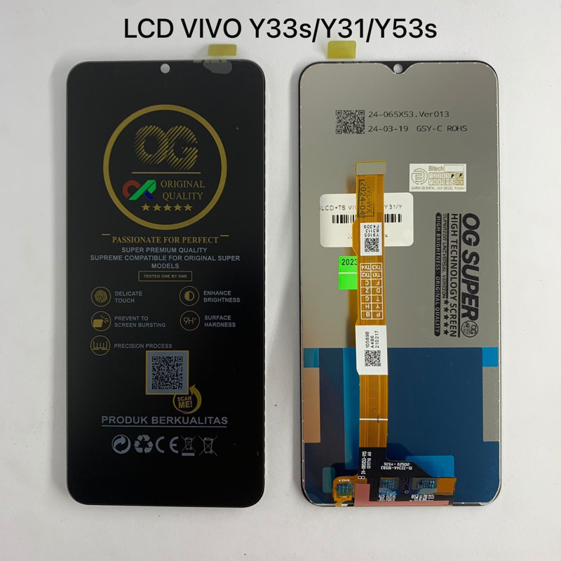 lcd vivo y33s/y31y53s OG original