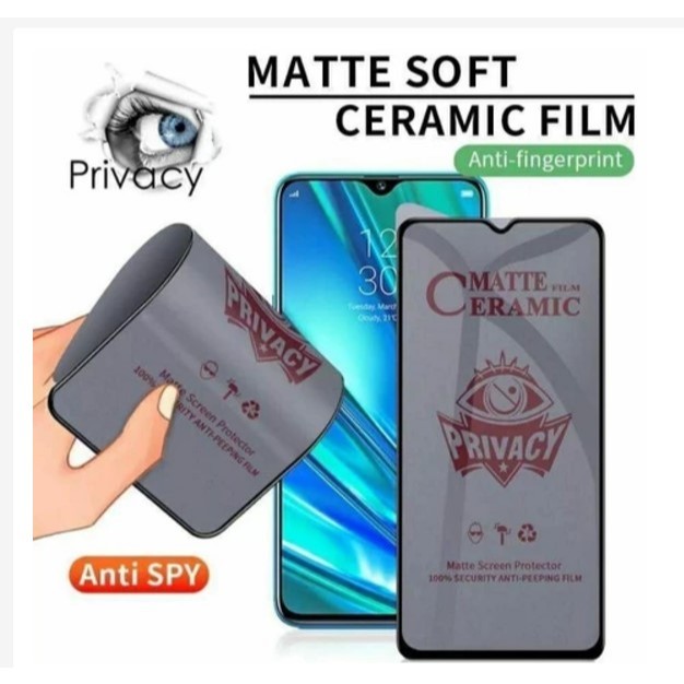 Anti Gores Spy Oppo Reno 6 4G Reno 4 4F Reno 5 5F Reno 3 Nano Ceramic Matte Spy AntiGlare