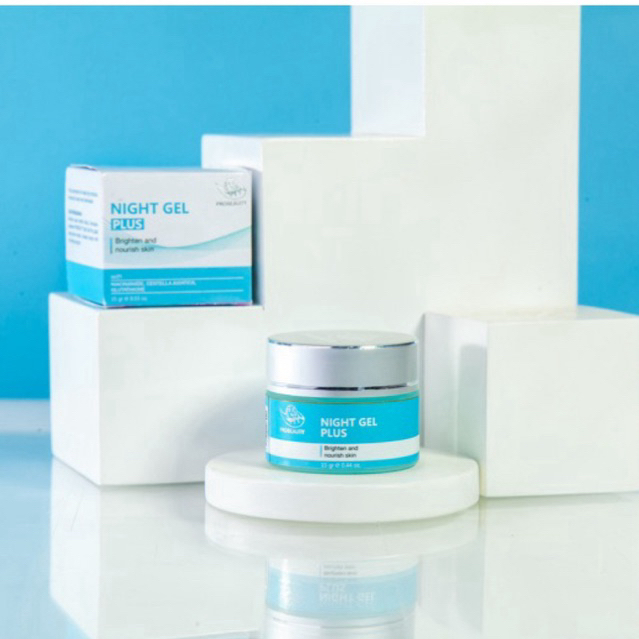probeauty night gel plus/krim malam flek glow/krim malam anti aging/krim malam super