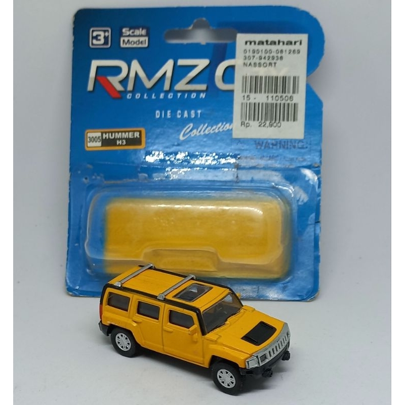 rmz city hummer h3 loose diecast 1/64 versi lampu mika & rivet mur
