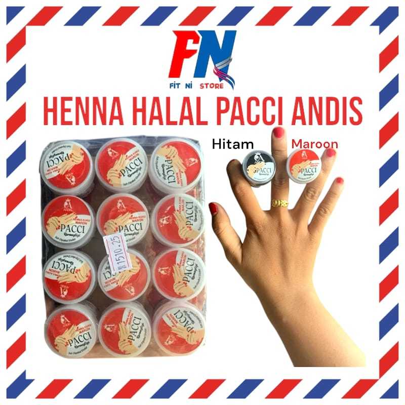 HENNA HALAL PACCI ANDIS HALAL SAH BUAT SHOLAT