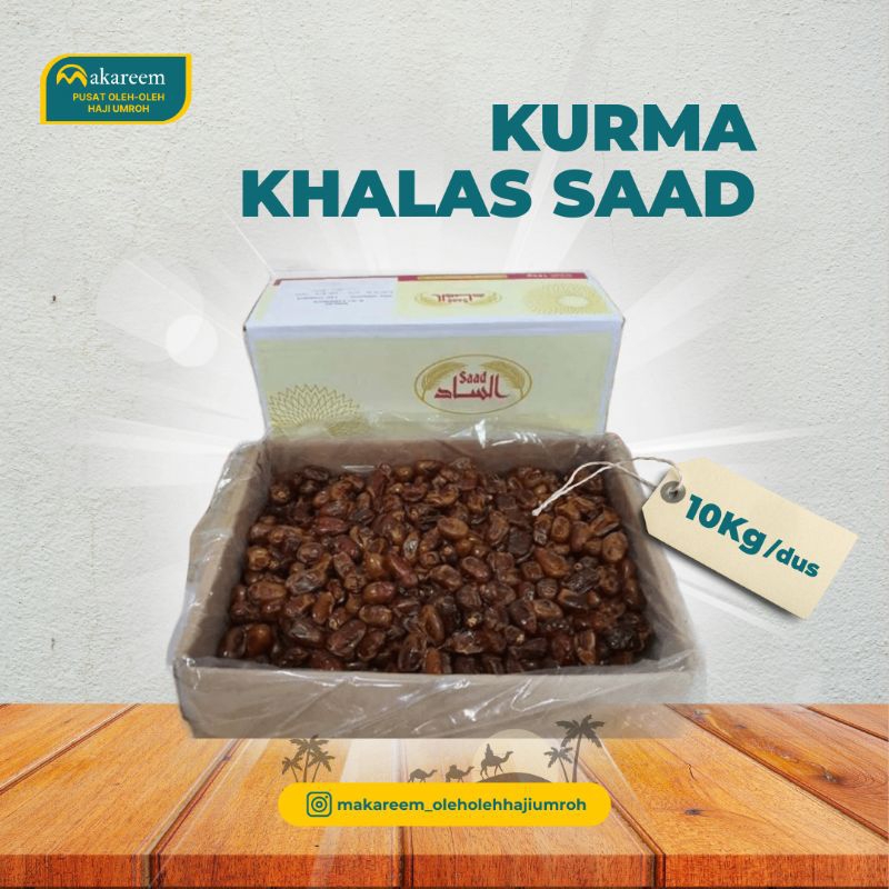 

Kurma Khalas Saad 10kg (bisa ecer) COD