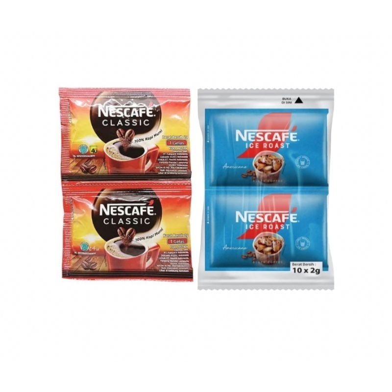 

HARGA PAKET NESCAFE (NESCAFE ICE ROAST + NESCAFE CLASSIC 10x2GR)