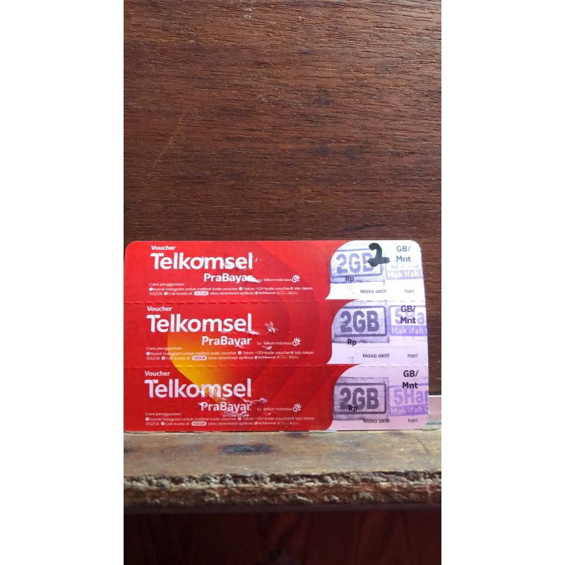Vocer Telkomsel 2 GB 5 Hari Zona 2 dan 3 Kalimantan