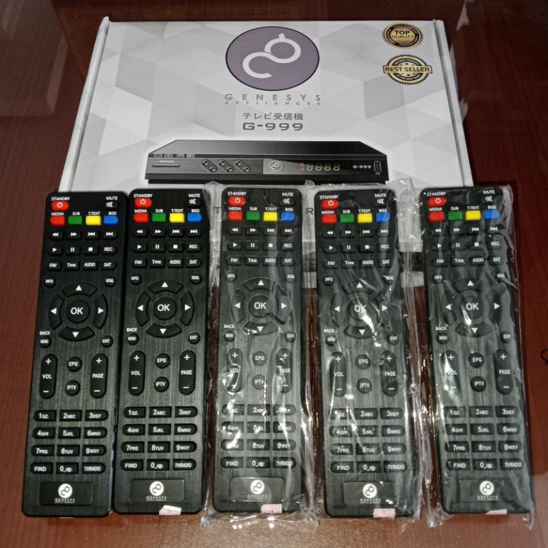 Remote receiver Original remot Asli untuk Rx Genesys G-999 K5S CS8001
