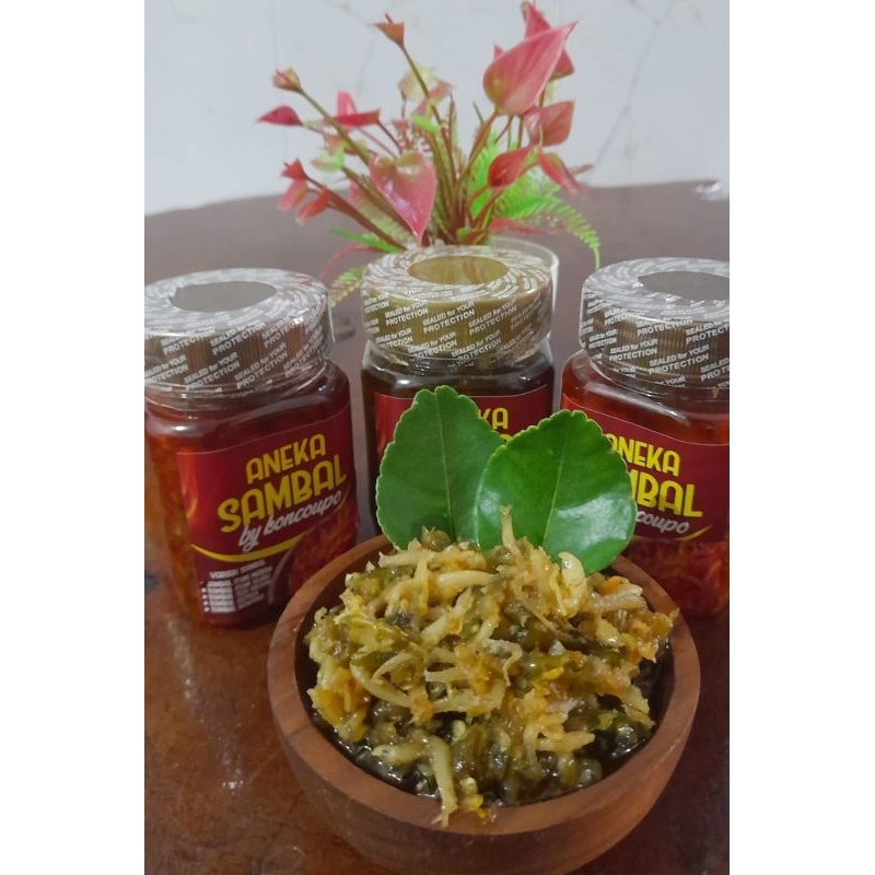 

Sambal teri / Sambal teri cabe hijau / Sambal teri cabe merah / Sambal teri Medan / Sambal cumi / Sambal cumi cabe merah / Sambal cumi cabe hijau / Sambal baby cumi / Sambal rebon / Sambal udang rebon