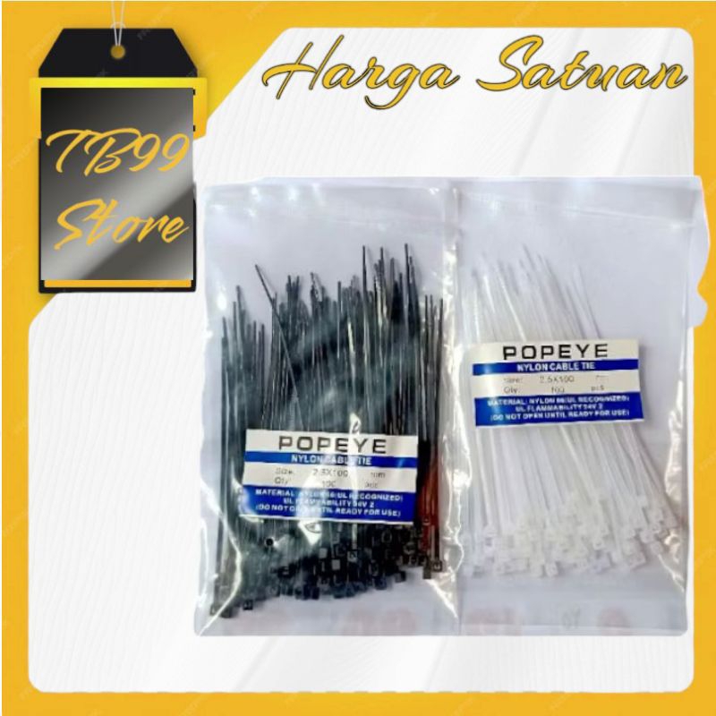

Kabel Tis Cable Ties 100mm Tali Pengikat