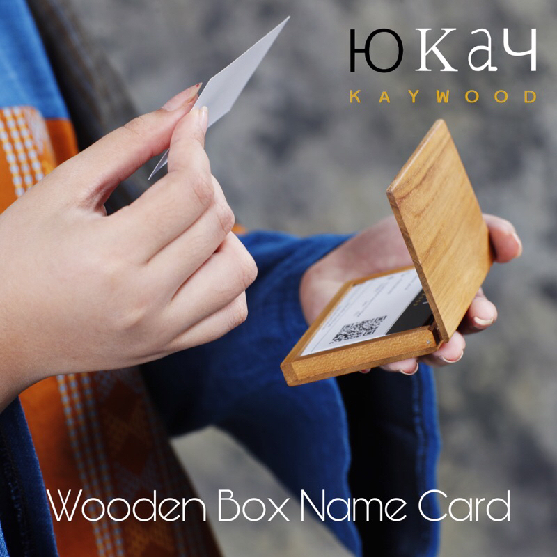 

Kaywood Box Kartu Nama Kayu Jati
