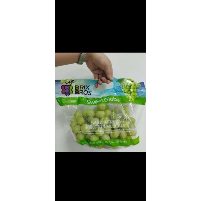 

Anggur Sweet Globe Import 1kg ( Tanpa Biji, Manis & Garing )