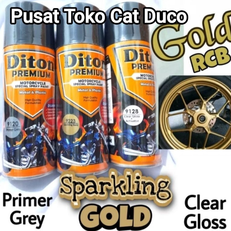 Get Order Cat Pylox Diton Premium Sparkling Gold Isi 391291239128 paket RCB Gold Diton premium 4cc i