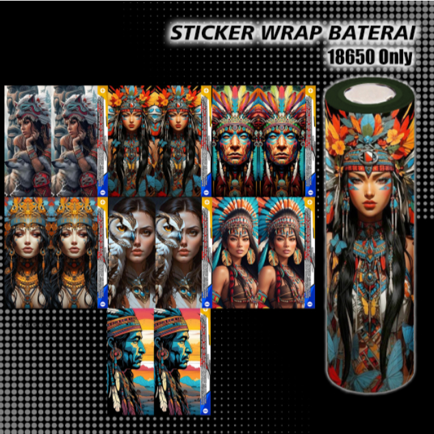 

STORYELLY - Pelindung Baterai - Stikerskin Wrap Indian