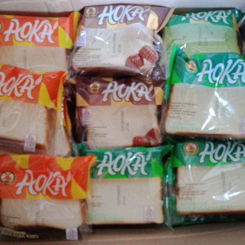 

ROTI PANGGANG AOKA 65gr ROTI TAWAR PAKAI ISIAN