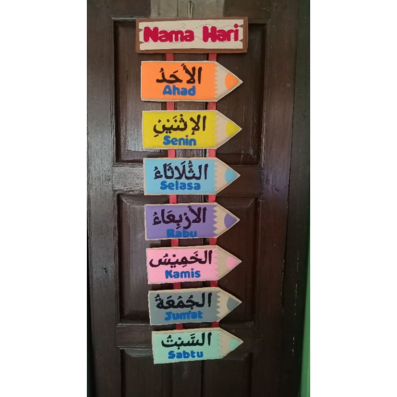 

Hiasan Kelas Nama Hari Arab Indonesia
