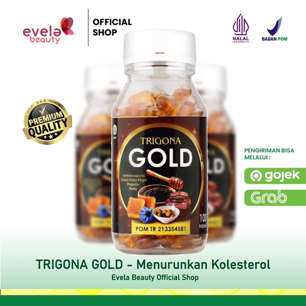 Trigona Gold Habbatussauda Oil Extra Propolis Original - Isi 200 Kapsul