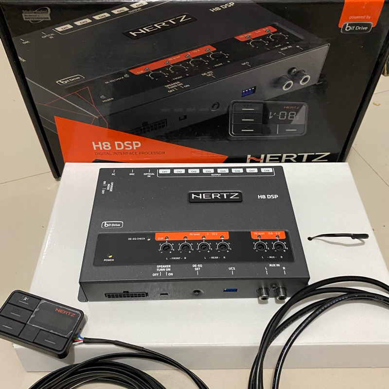 hertz h8 DSP 8 channel pure 8 channel sound processor , kondisi seperti baru