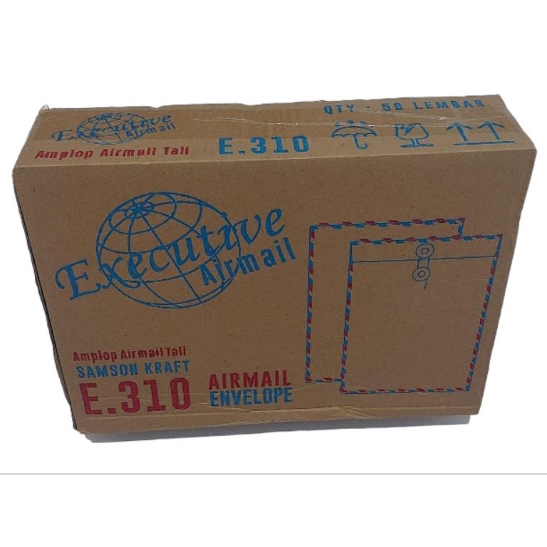 

7oPromo Amplop Coklat Tali Folio Airmail Executive 31 1 box P4