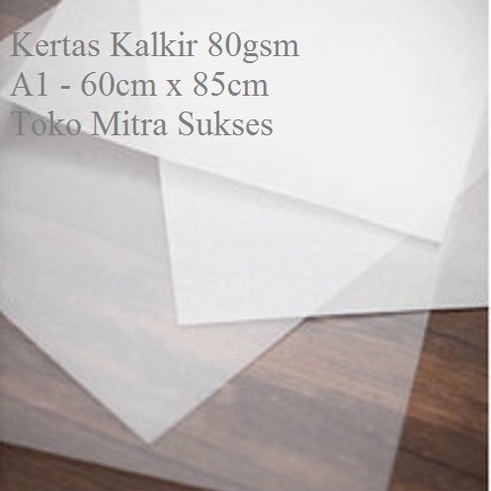 

tdTerbaru 5 Lembar Kertas Kalkir 8gsm A1 6cm x 85cm J85