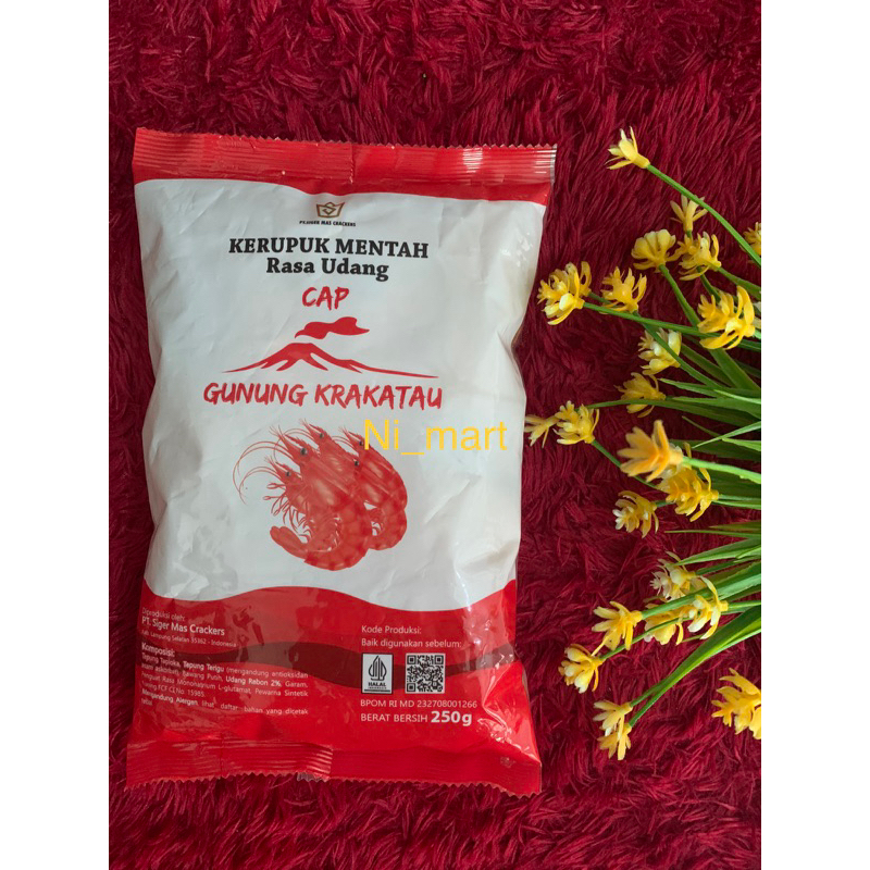 

Kerupuk udang cap gunung krakatau /bukit barisan 250gr