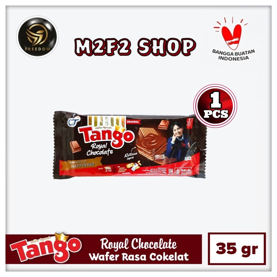 

Tango Wafer Royal Chocolate BITE SIZE | Krim Cokelat - 35 gr (Kemasan Satuan)