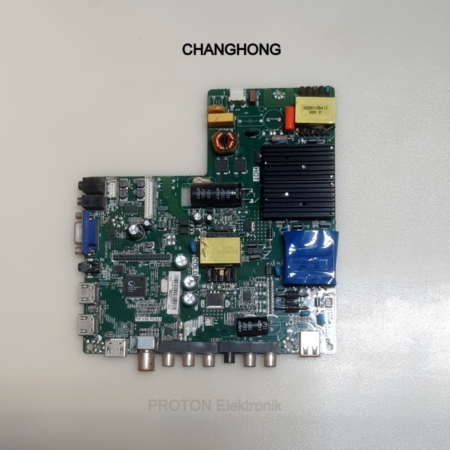 Mainboard LED TV Changhong 49" Mesin PCB Matherboard TP.V56.PC821 49D6575  VU 50D6535 SAN-4555 SANSU
