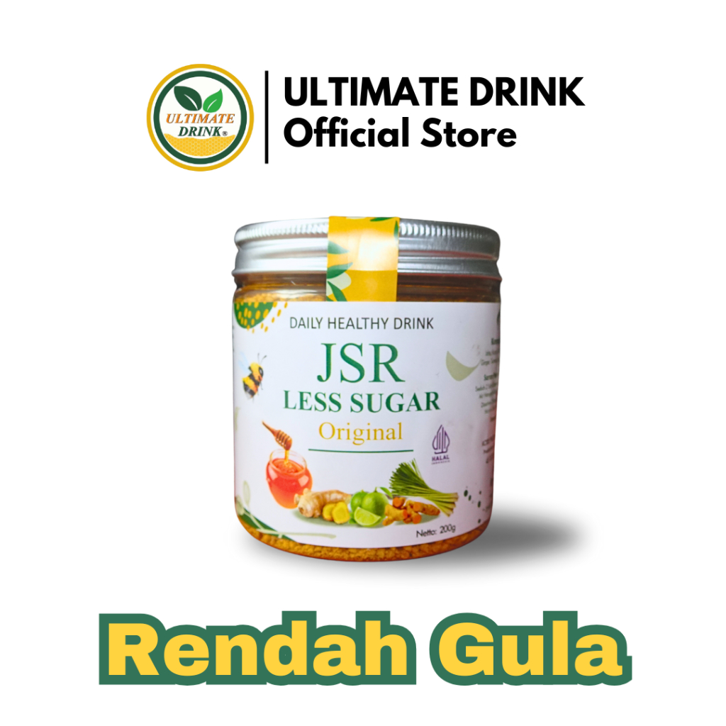 

ULTIMATE DRINK - JSR LESS SUGAR | Serbuk Minuman Herbal Kunyit Instan