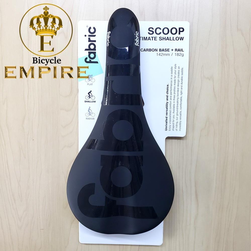 Sadel Sepeda Saddle FABRIC Scoop Ultimate Team Shallow 142mm Carbon