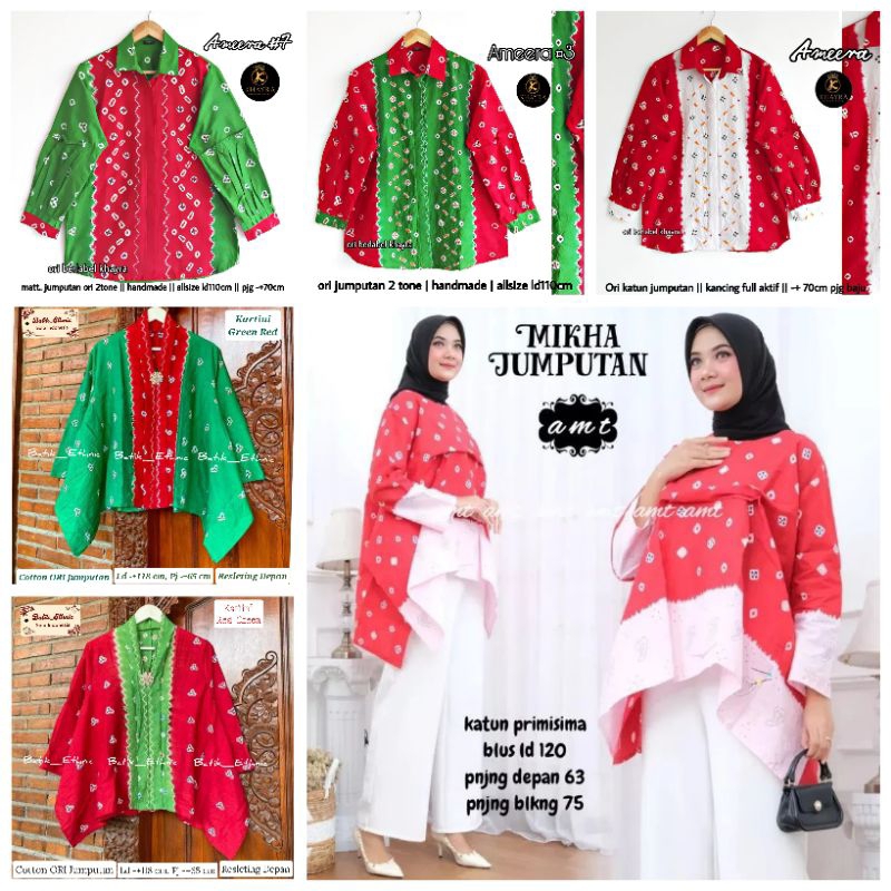 ( PENGIRIMAN INSTANT ) ATASAN WANITA ORI BATIK JUMPUTAN SOLO HIGH QUALITY