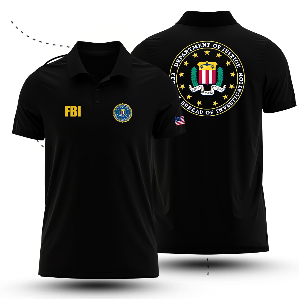 kaos kerah polo shirt FBI Merchandise
