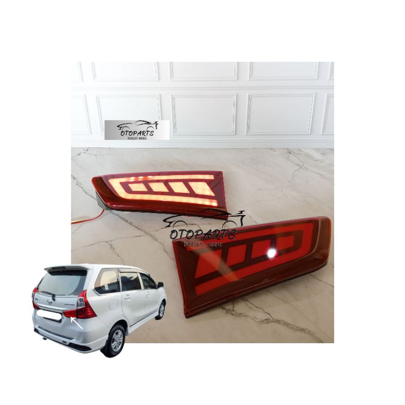 LAMPU VARIASI BAGASI LAMPU BUMPER BELAKANG LAMPU REFLEKTOR VARIASI BAGASI MOBIL GREAT NEW XENIA TAHU